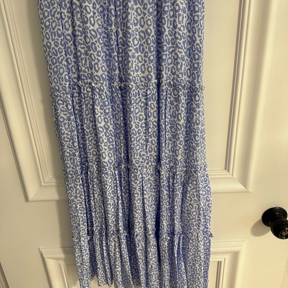 Sail to Sable Floral Animal Print Flutter Sleeve MIDI Dress. NWT, never worn - Picture 2 of 5